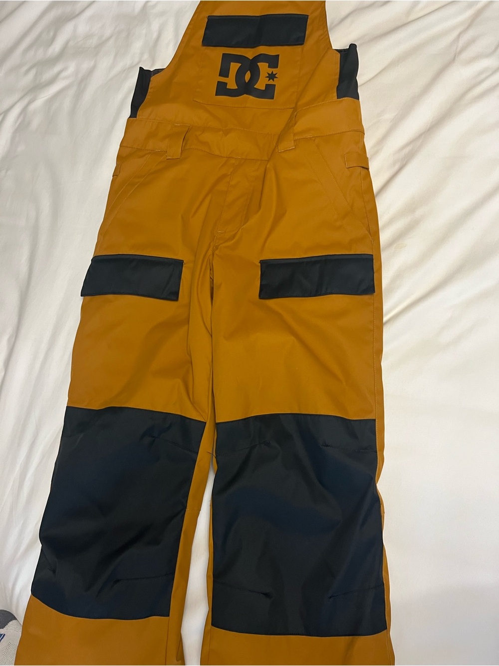 DC Kids Orange and Black Snow Pants